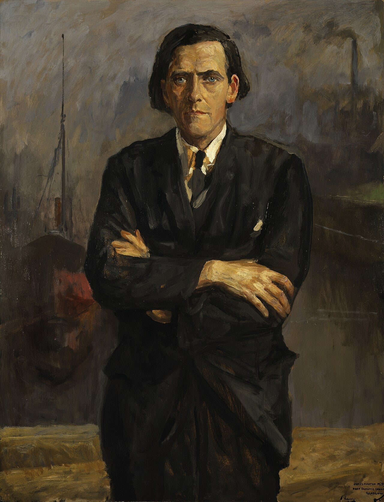 James Maxton, 1885-1946. Homme politique travailliste. - John Lavery image 1 tableau peint à l’huile sur toile