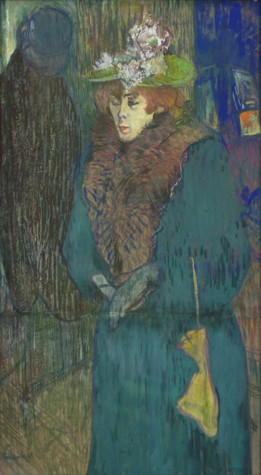Jane Avril che arriva al Moulin Rouge - Henri de Toulouse-Lautrec