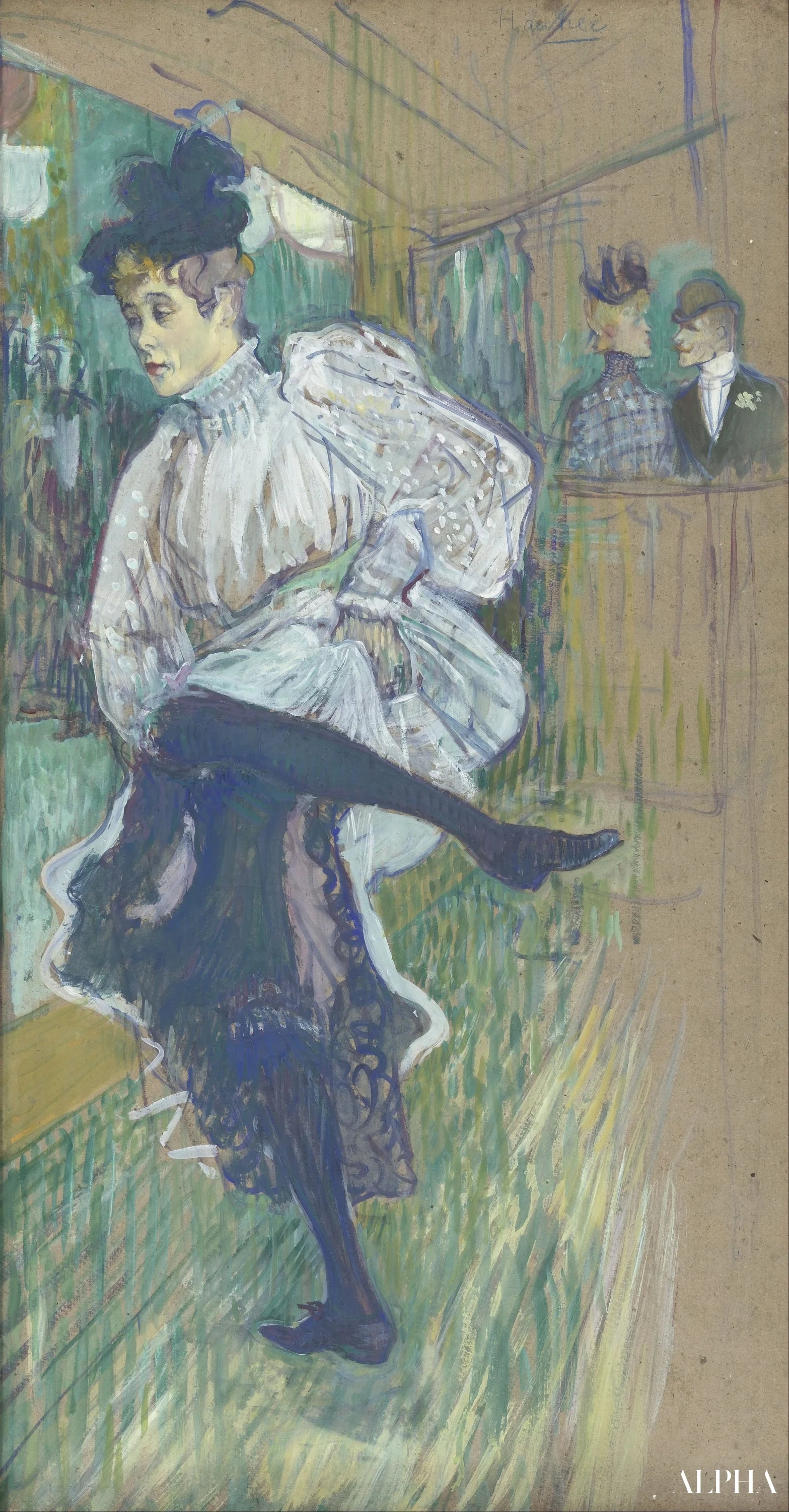 Jane Avril danza - Toulouse Lautrec - Riproduzioni di quadri e dipinti di alta gamma