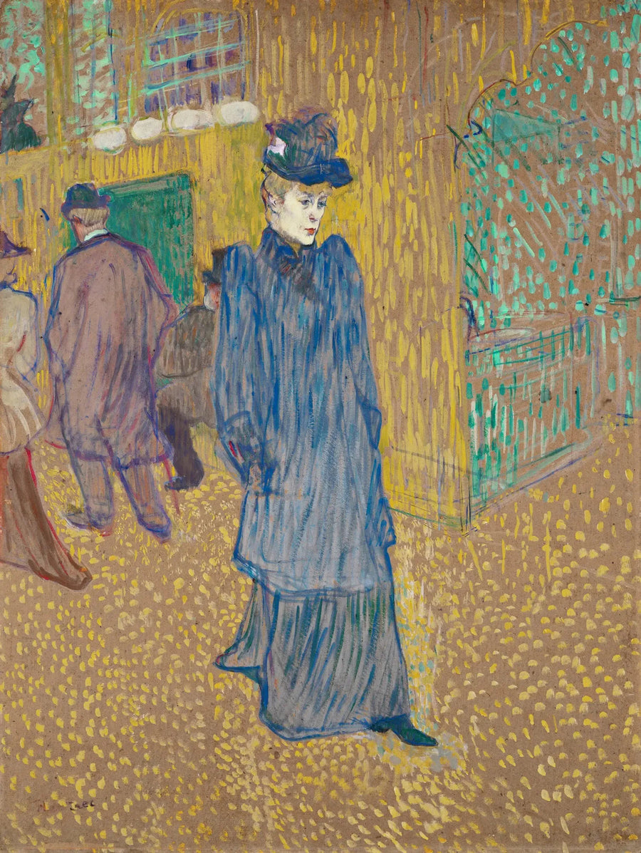 Jane Avril che esce dal Moulin-Rouge - Henri de Toulouse-Lautrec
