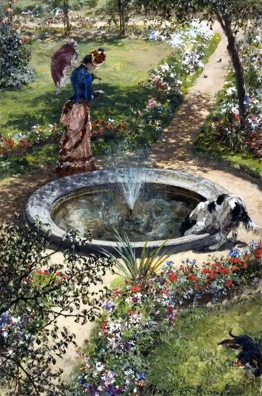 Giardino a Kissingen. - Adolph von Menzel