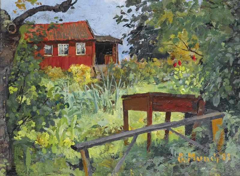 giardino alla casa rossa - Edvard Munch