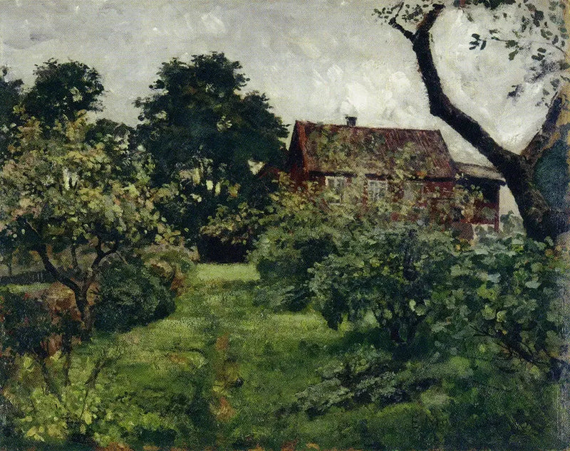 giardino alla casa rossa - Edvard Munch