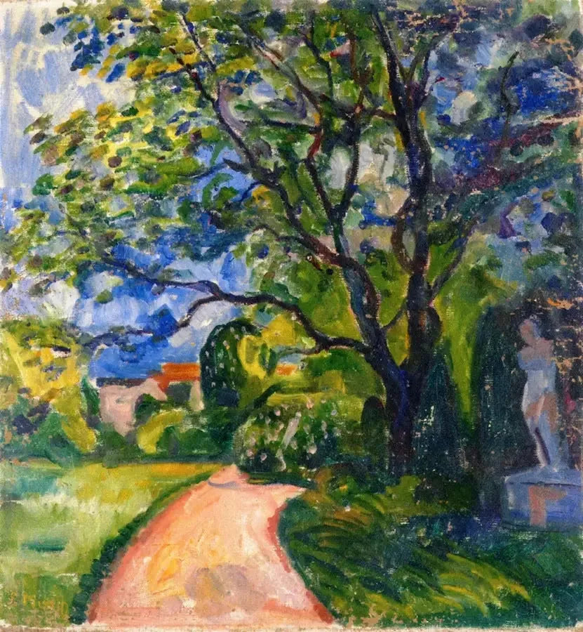jardin à Lübeck - Edvard Munch image 1 reproduction réalisée par Alpha Reproduction