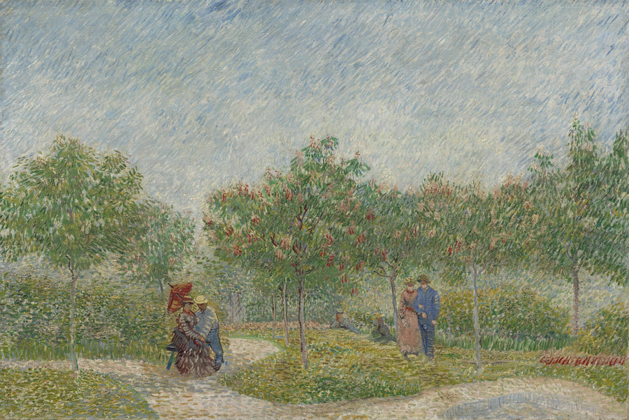 Giardino a Montmartre con innamorati - Vincent van Gogh