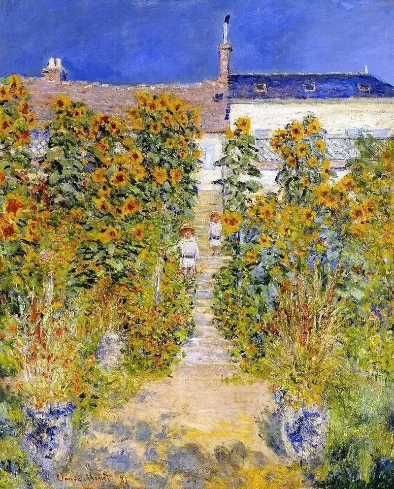 Il Giardino dell'Artista a Vétheuil W684 - Claude Monet