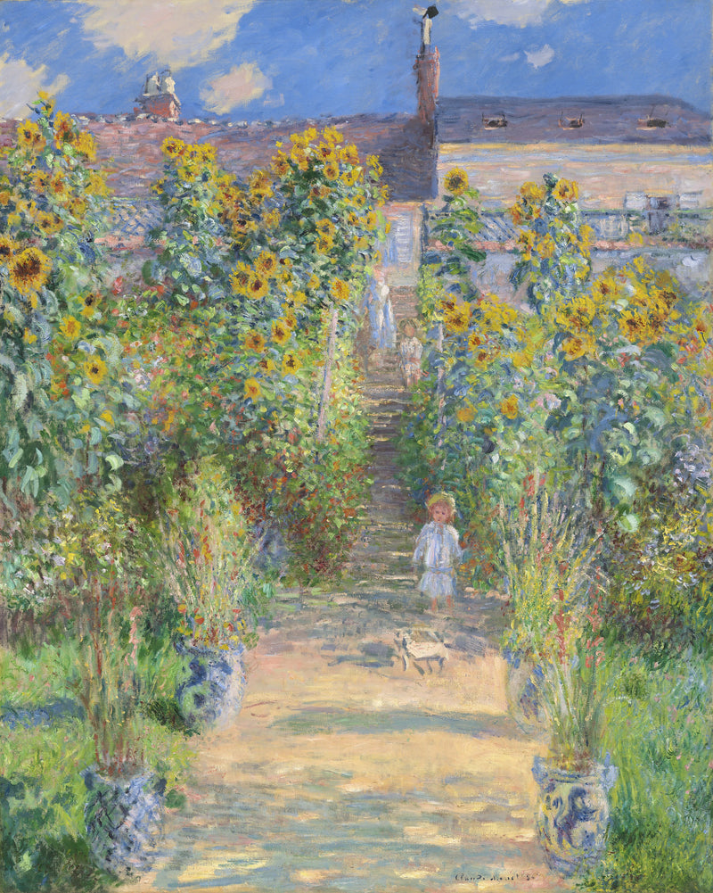 Il Giardino dell'Artista a Vétheuil W685 - Claude Monet