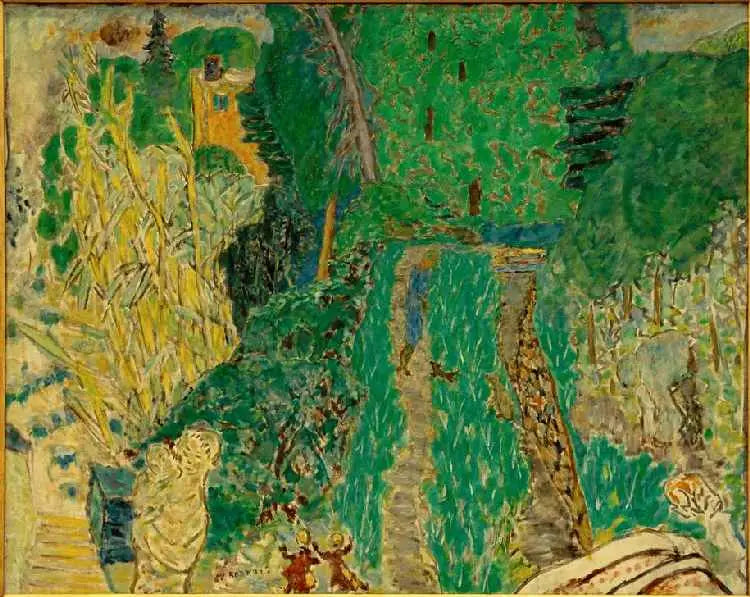 Giardino con il ponte piccolo - Pierre Bonnard
