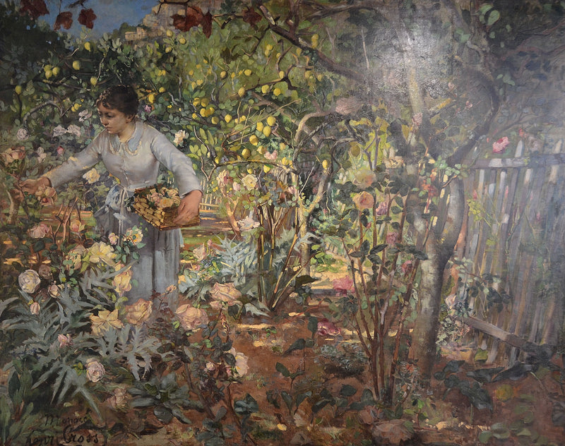 Giardino di rose a Monaco - Henri-Edmond Cross