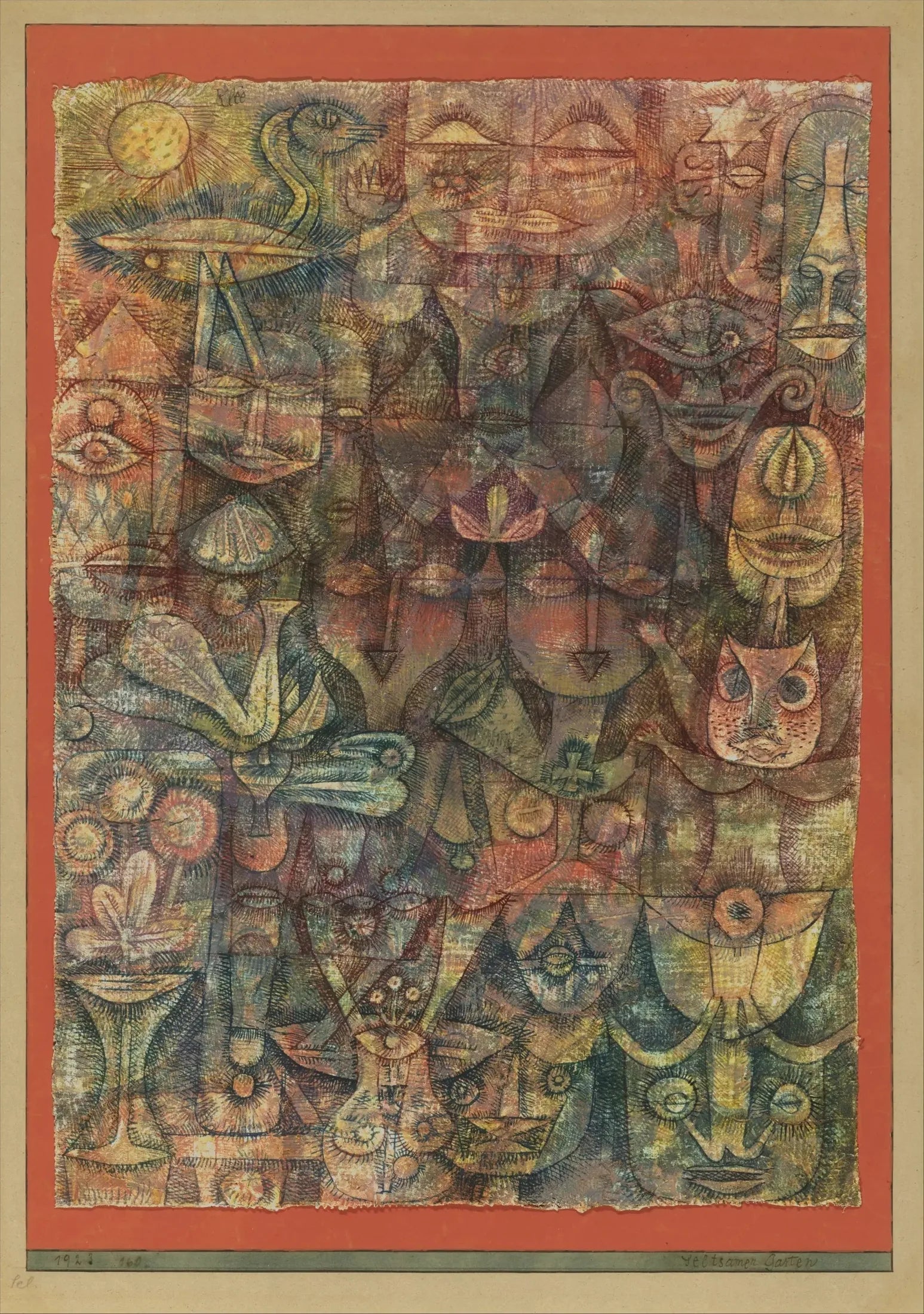 Jardin étrange - Paul Klee image 1 reproduction de peinture à l’huile
