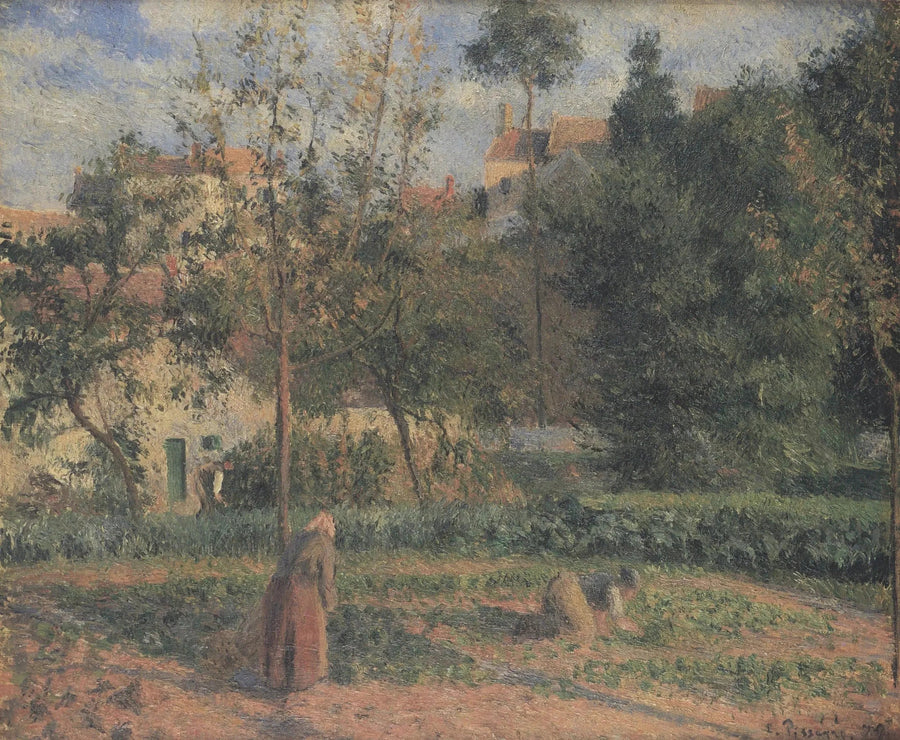 orto giardino all'Hermitage. Pontoise - Camille Pissarro