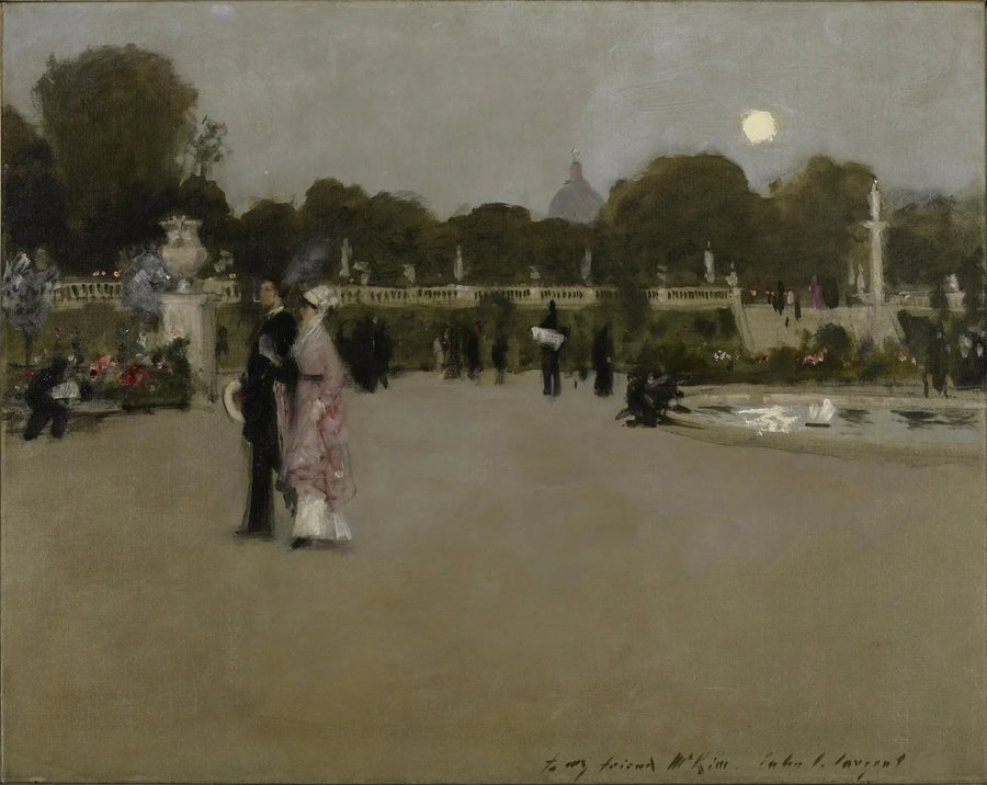Giardini del Lussemburgo al crepuscolo - John Singer Sargent