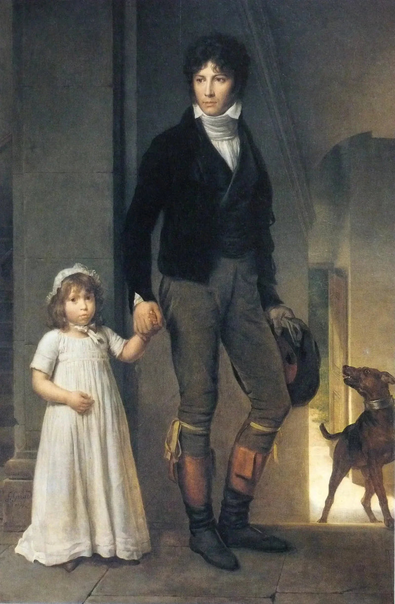 Jean-Baptiste Isabey e sua figlia, bambino - François Gérard