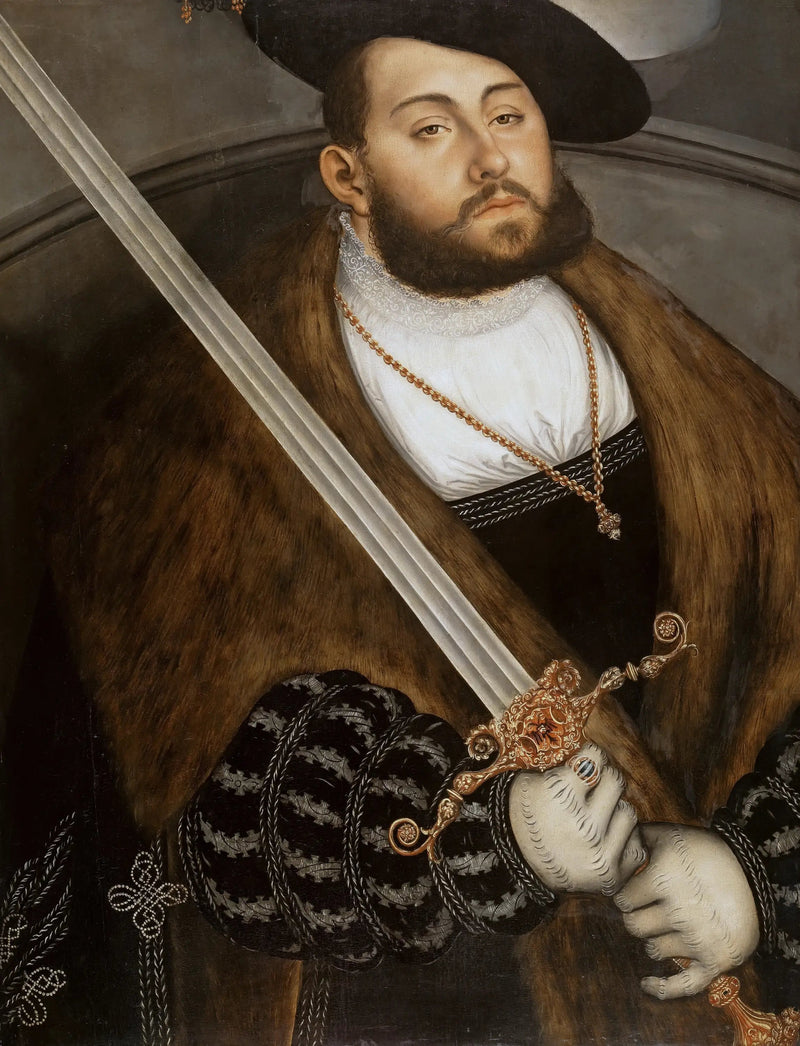 Jean-Fredéric I il Magnanimo, elettore di Sassonia - Lucas Cranach il Vecchio