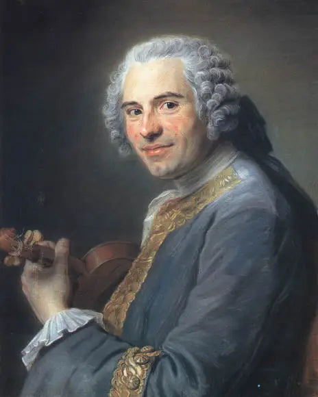 Jean-Joseph Cassanéa de Mondonville (1711-1772), violonista e compositore francese - Maurice-Quentin de La Tour