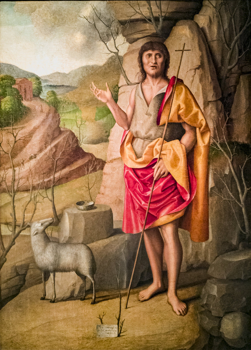 Jean le Baptiste dans un paysage - Marco Palmezzano