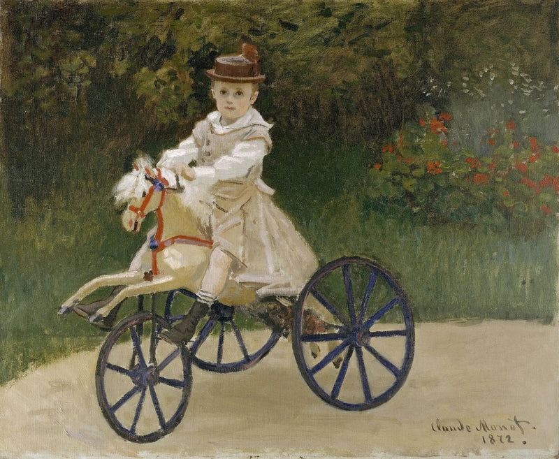 Jean Monet (1867-1913) sul suo cavallo da passeggio - Claude Monet