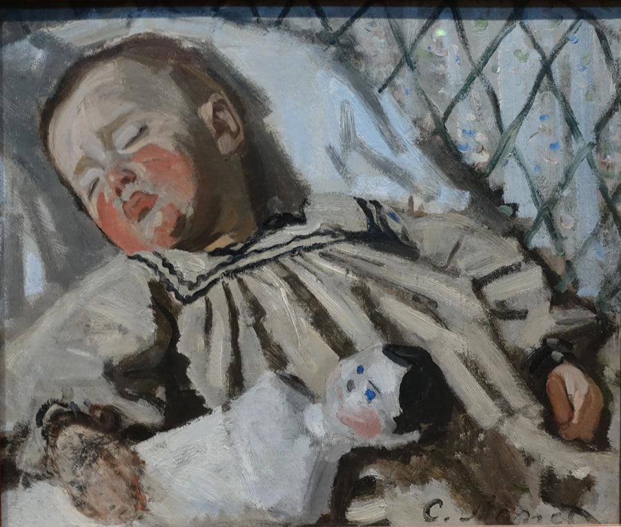 Jean Monet addormentato W108 - Claude Monet