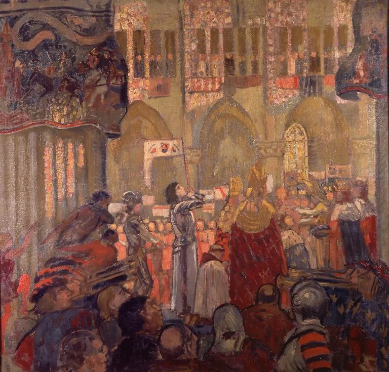 Jeanne d'Arc al incoronazione di Carlo VII - Maurice Denis