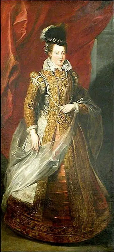 Jeanne d'Autriche, grande duchesse de Toscane, mère de Marie de Médicis - Pietro Paolo Rubens