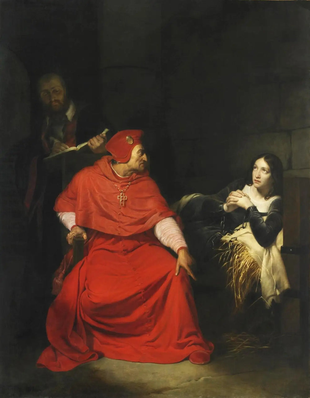Jeanne d’Arc malade est exposée dans sa prison par le cardinal de Winchester - Paul Delaroche - Alpha Reproduction
