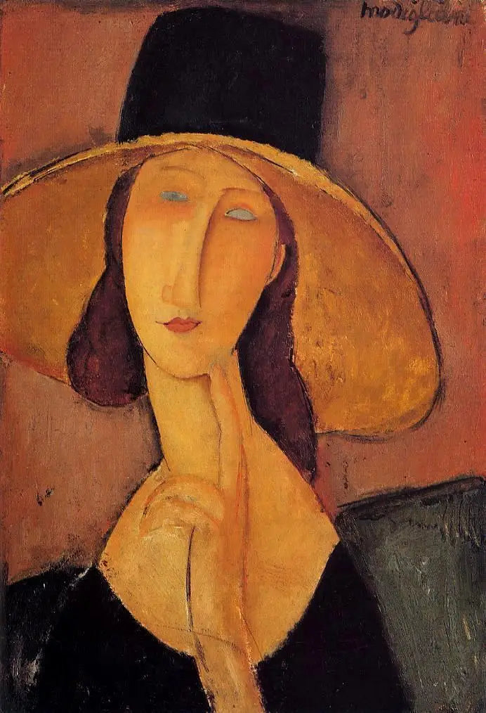 Jeanne Hébuterne con il grande cappello - Amedeo Modigliani