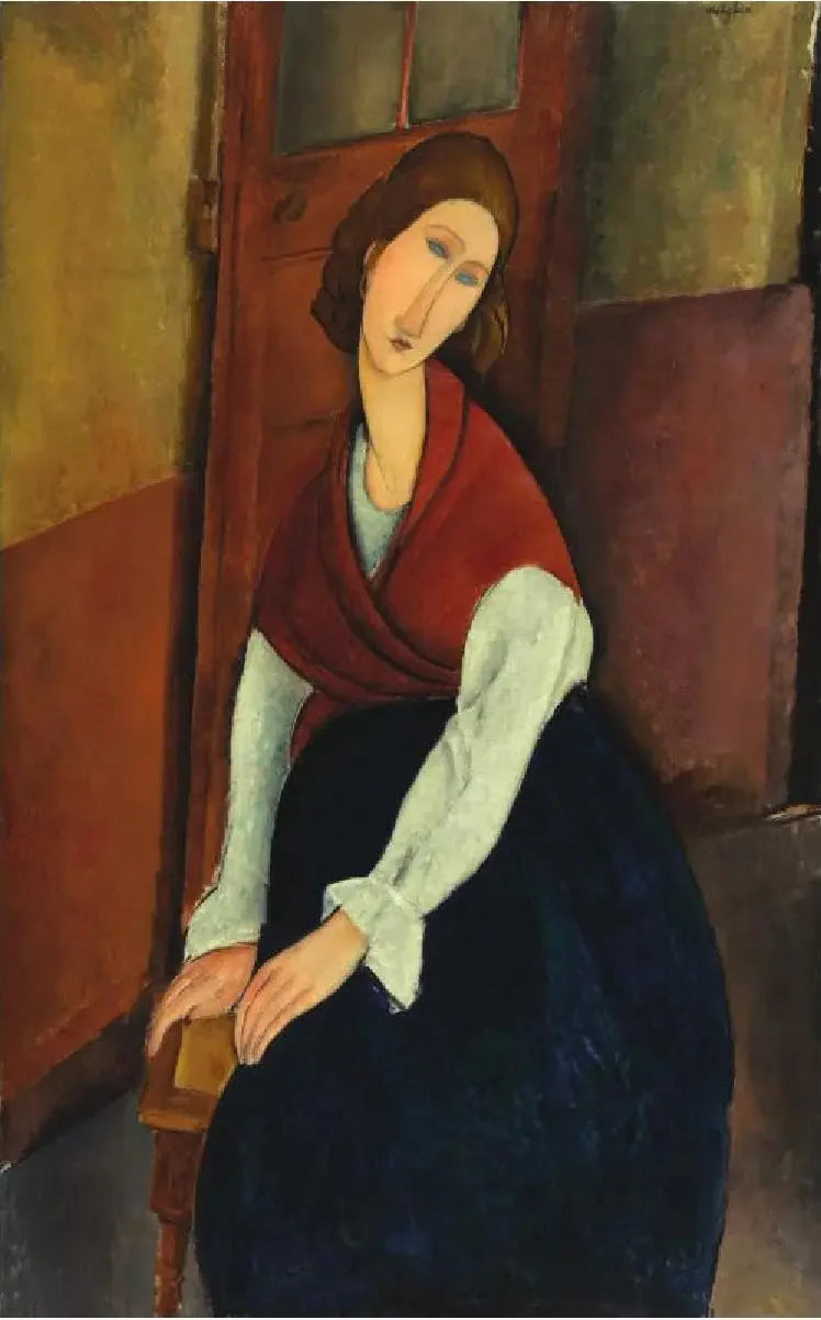 Jeanne Hébuterne davanti a una porta - Amedeo Modigliani