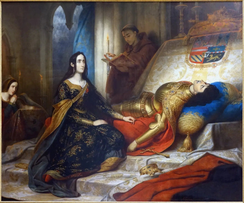 Jeanne la folle in attesa della resurrezione di Philippe il Beau suo marito - Charles de Steuben