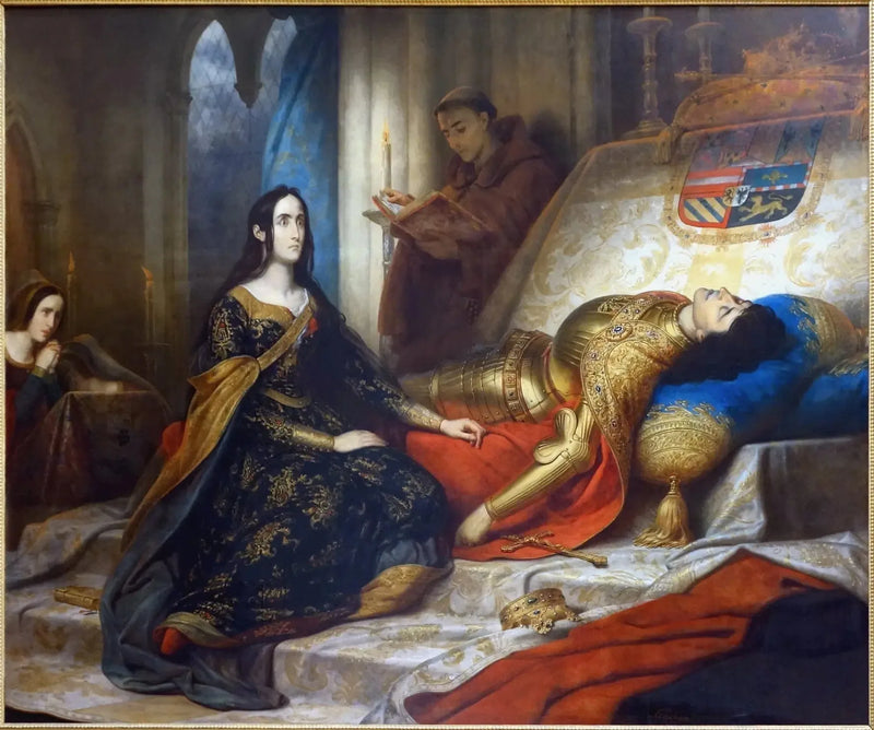 Jeanne la folle in attesa della resurrezione di Philippe il Beau suo marito - Charles de Steuben