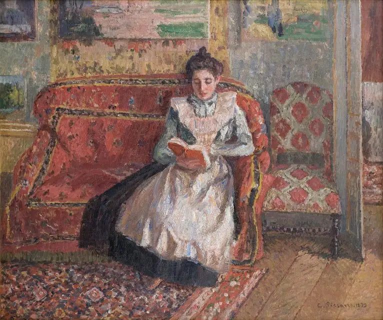 Jeanne Pissarro detta Cocotte, che legge - Camille Pissarro