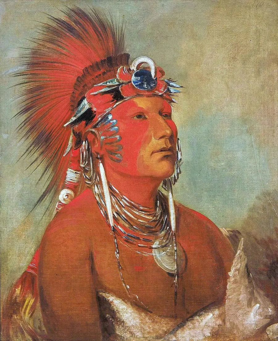 Jee-hé-o-hó-shah, Non può essere rovesciato, un guerriero - George Catlin