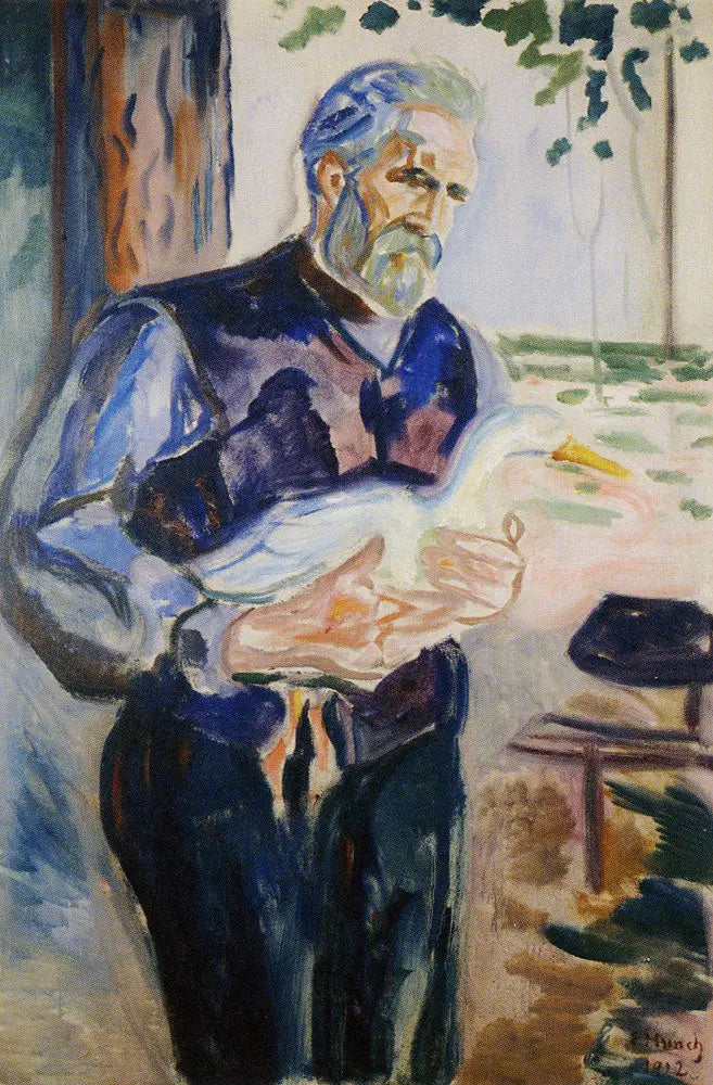 Jensen con un'anatra - Edvard Munch