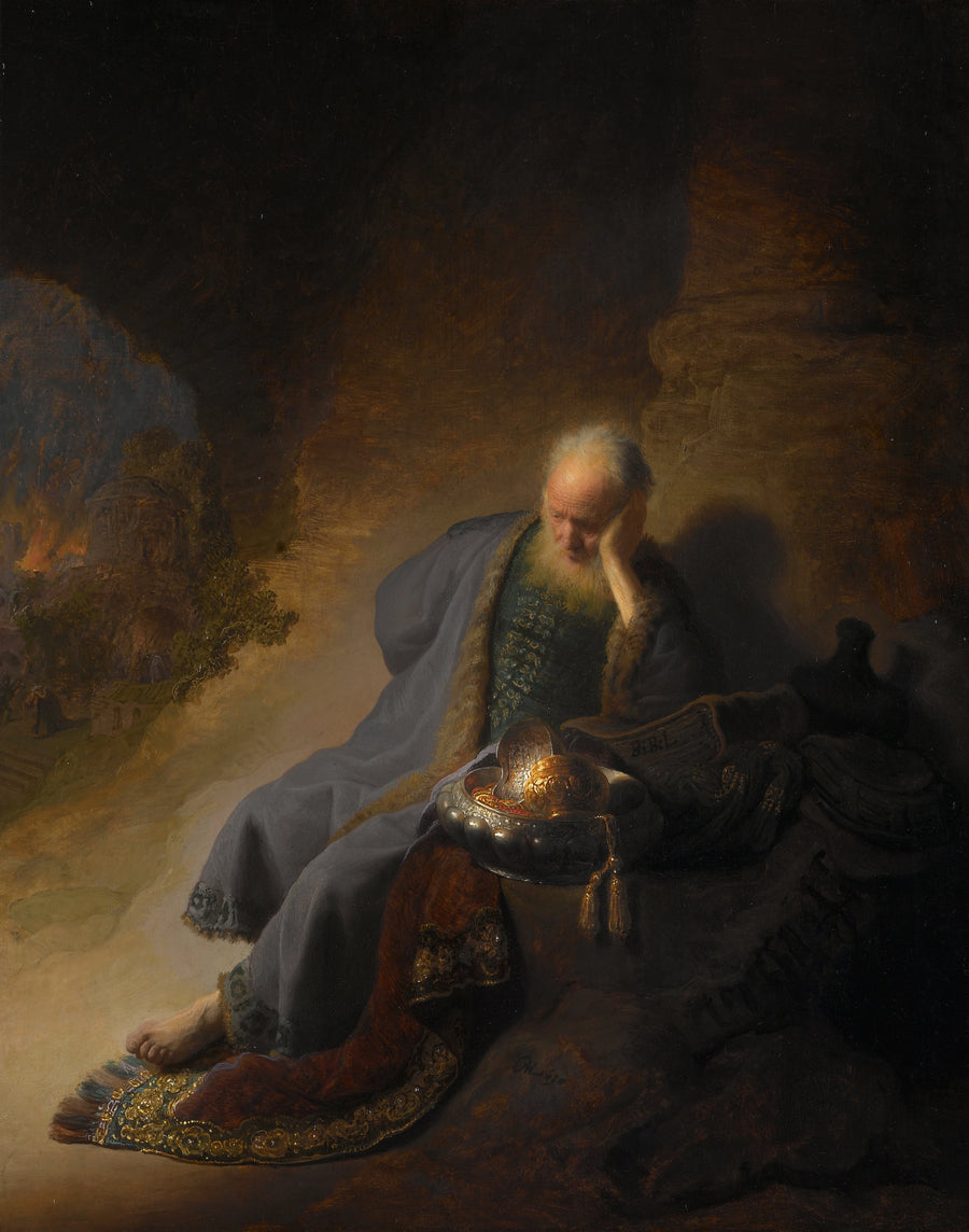 Geremia che piange la distruzione di Gerusalemme - Rembrandt