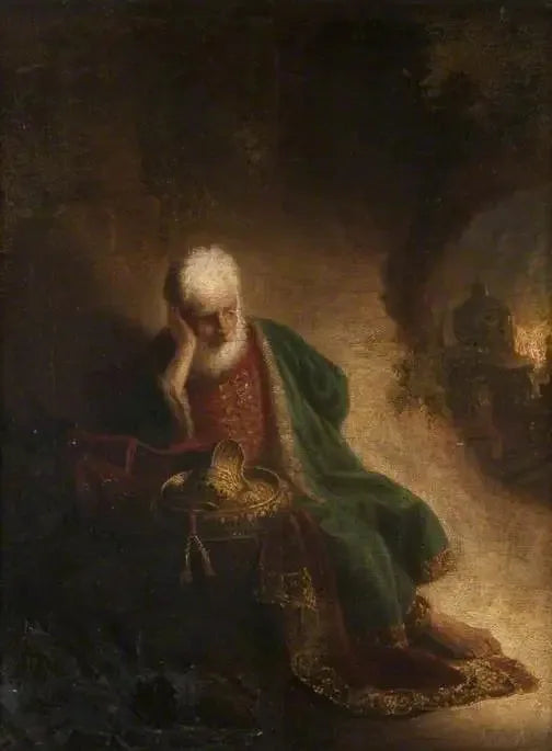 Geremia che piange la distruzione di Gerusalemme - Rembrandt