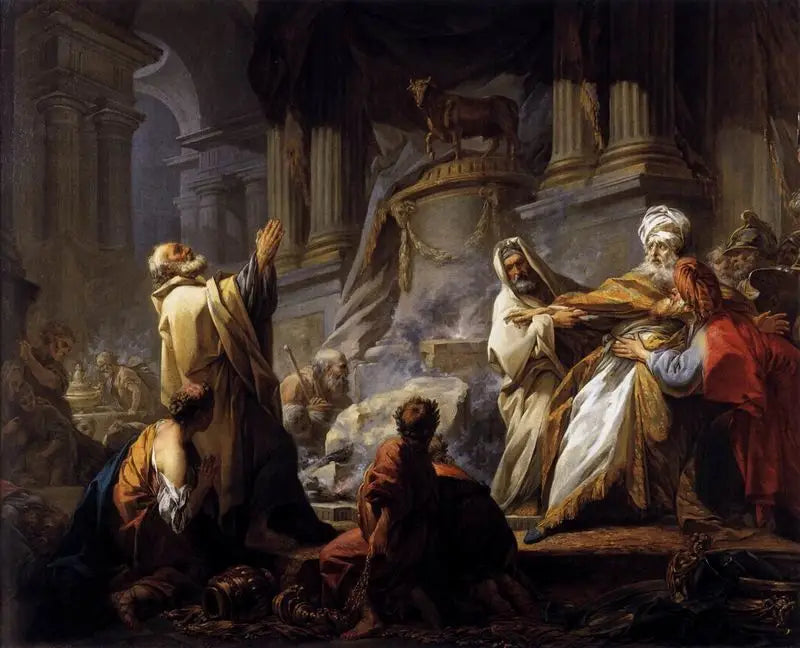 Jéroboam sacrificando agli idoli - Jean-Honoré Fragonard