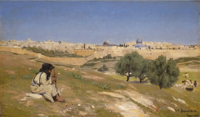 Gerusalemme vista da sud-est - H. A. Brendekilde