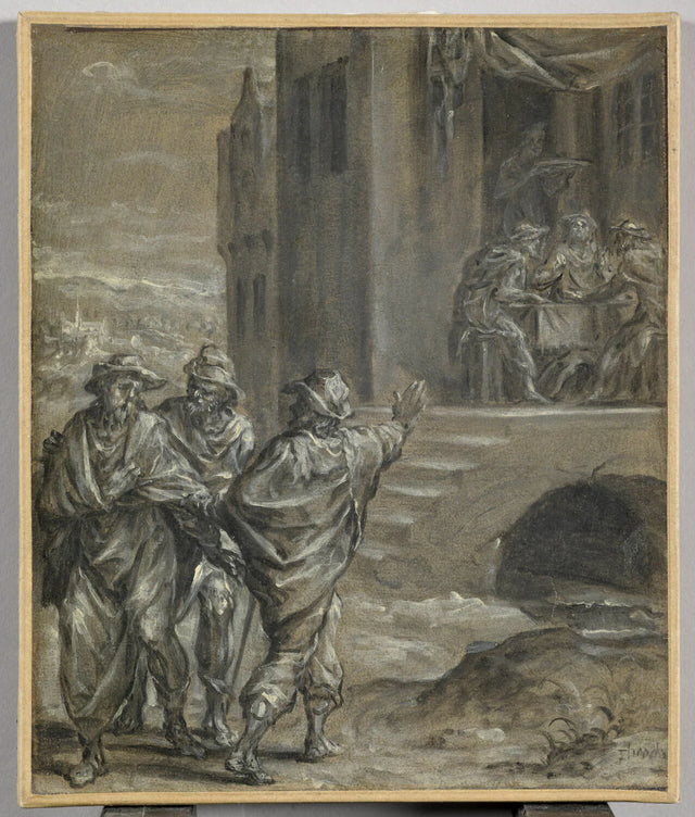 Gesù e i discepoli di Emmaus - Dirck Barendsz.