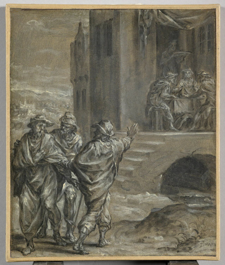 Gesù e i discepoli di Emmaus - Dirck Barendsz.