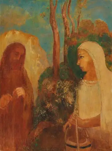 Gesù e la Samaritana - Odilon Redon