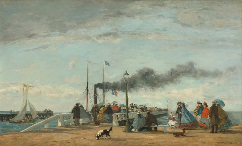 Molo e banchina di Trouville - Eugène Boudin