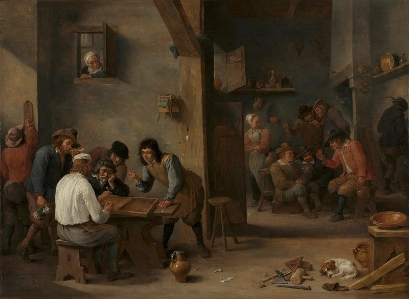 Gioco di backgammon - David Teniers il Giovane