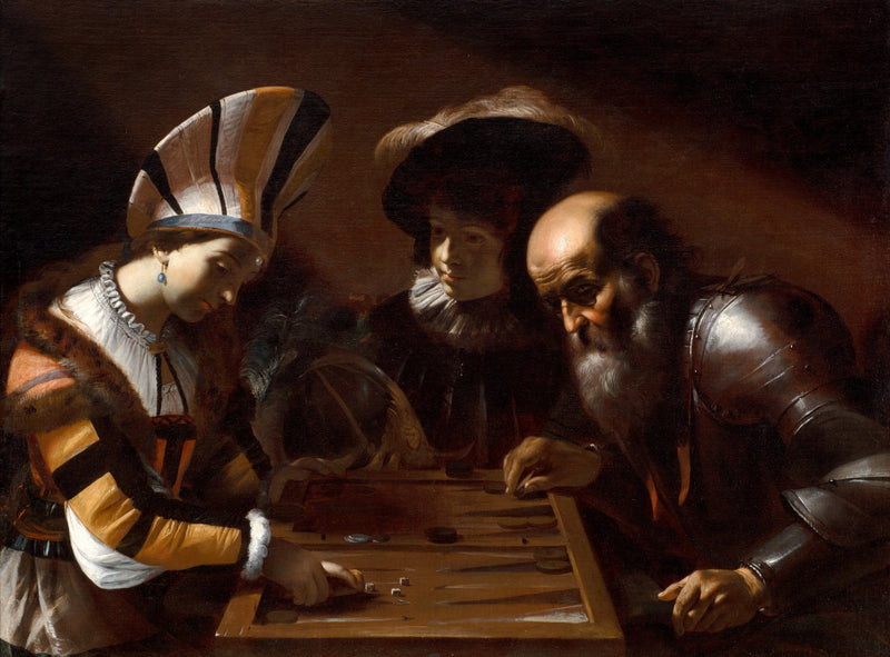Gioco di backgammon - Mattia Preti