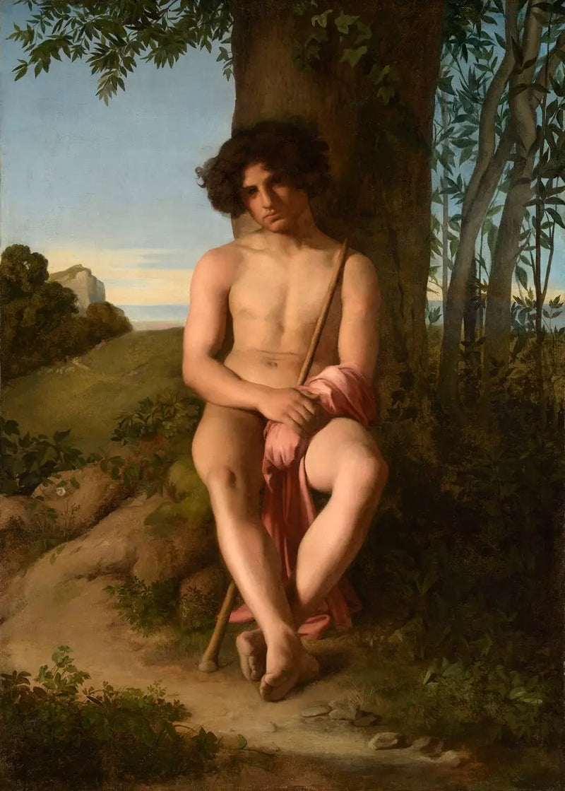 Giovane pastore seduto - Hippolyte Flandrin