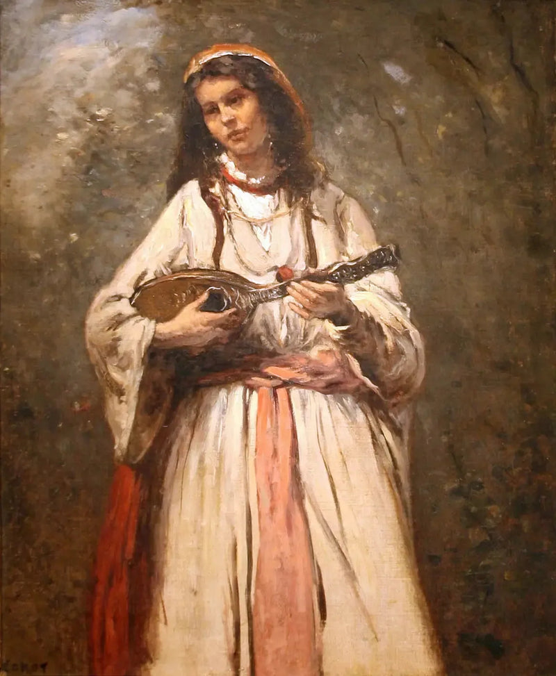 Giovane bohémien con la mandolina - Jean-Baptiste Camille Corot