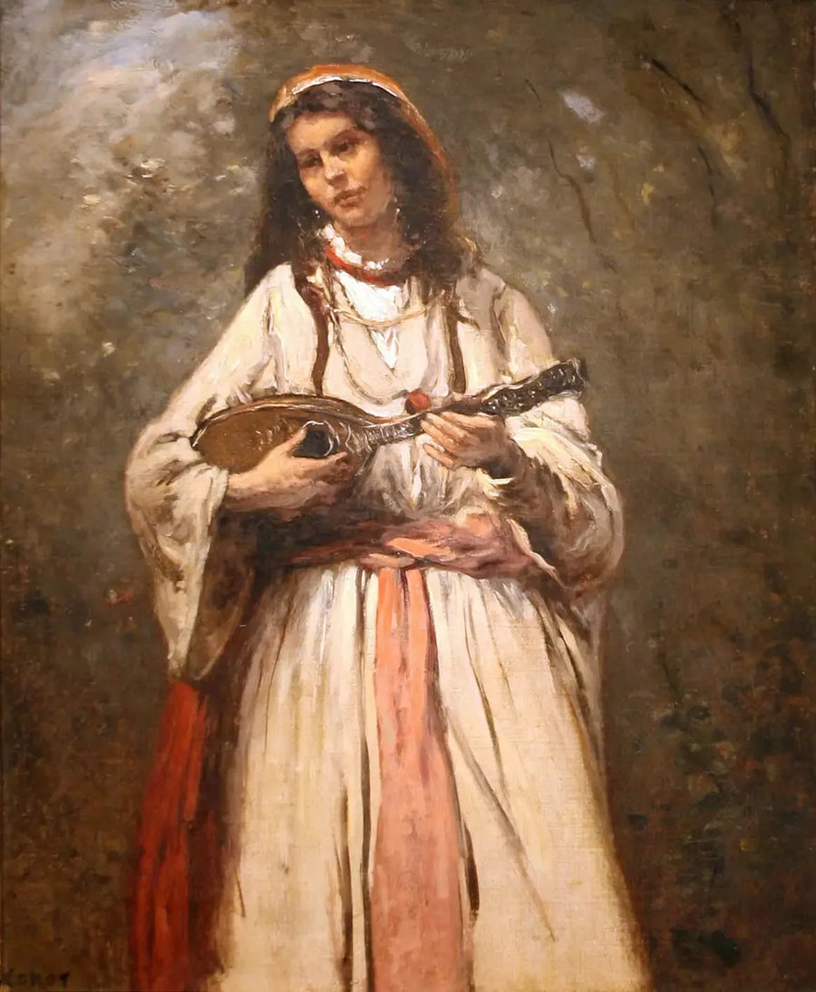 Giovane bohémien con la mandolina - Jean-Baptiste Camille Corot