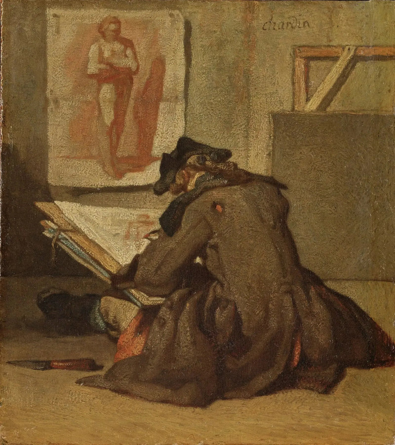 Giovane studente che disegna - Jean Siméon Chardin