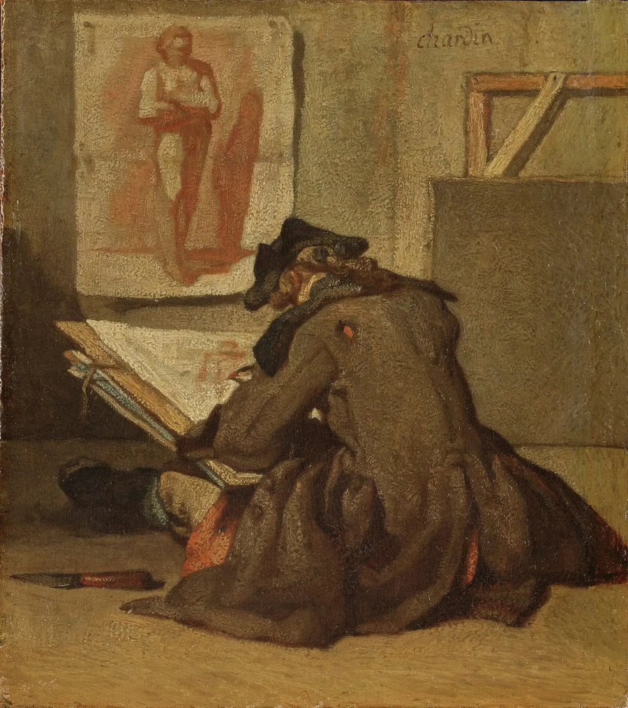 Giovane studente che disegna - Jean Siméon Chardin