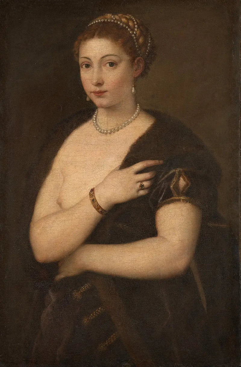 Giovane donna con pelliccia - Titian