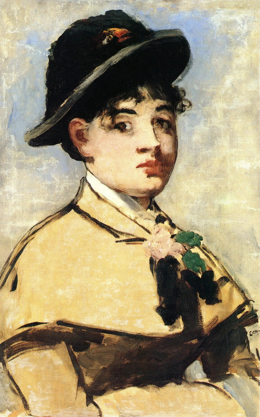 Giovane donna con il cappotto - Édouard Manet