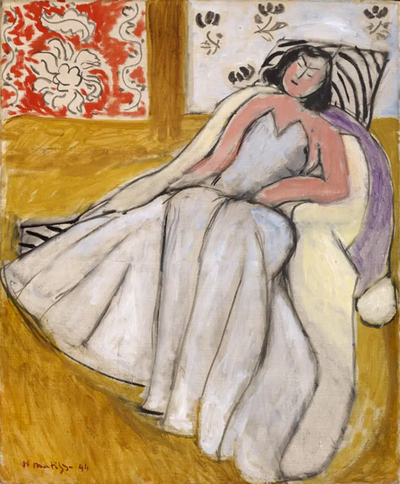 Giovane Donna con pelliccia bianca - Henri Matisse